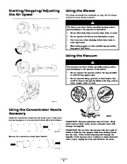 Toro 51569 Ultra 350 Blower Owners Manual, 2006, 2007 page 6