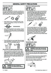 Husqvarna 435 435e 440e Chainsaw Owners Manual, 2001,2002,2003,2004,2005,2006,2007,2008,2009 page 14