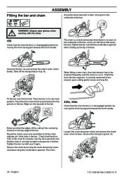 Husqvarna 435 435e 440e Chainsaw Owners Manual, 2001,2002,2003,2004,2005,2006,2007,2008,2009 page 18