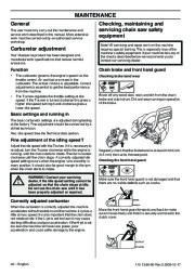 Husqvarna 435 435e 440e Chainsaw Owners Manual, 2001,2002,2003,2004,2005,2006,2007,2008,2009 page 32