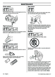 Husqvarna 435 435e 440e Chainsaw Owners Manual, 2001,2002,2003,2004,2005,2006,2007,2008,2009 page 34