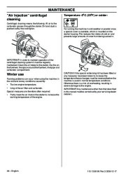 Husqvarna 435 435e 440e Chainsaw Owners Manual, 2001,2002,2003,2004,2005,2006,2007,2008,2009 page 38