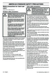 Husqvarna 435 435e 440e Chainsaw Owners Manual, 2001,2002,2003,2004,2005,2006,2007,2008,2009 page 44