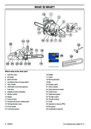 Husqvarna 435 435e 440e Chainsaw Owners Manual, 2001,2002,2003,2004,2005,2006,2007,2008,2009 page 6