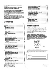 Toro 38053 824 Power Throw Snowthrower Owners Manual, 2003 page 2