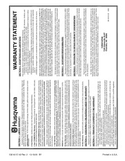 Husqvarna 1130SBEXP Snow Blower Owners Manual, 2006,2007,2008,2009,2010 page 32