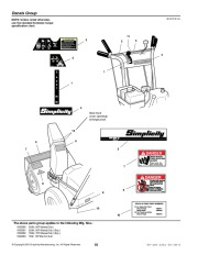 Simplicity 555 755 1693980 1693981 1693983 1693982 Intermediate Snow Blower Parts Manual page 18