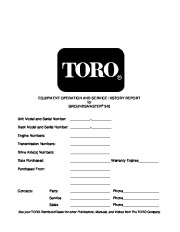 Toro 92801SL Rev I Service Manual Groundsmaster 300 Series Groundsmaster 328 D Preface Use Book page 13