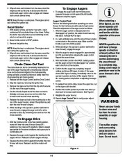MTD White Outdoor L Style Snow Blower Owners Manual page 11
