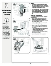 MTD White Outdoor L Style Snow Blower Owners Manual page 16