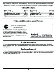 MTD White Outdoor L Style Snow Blower Owners Manual page 2