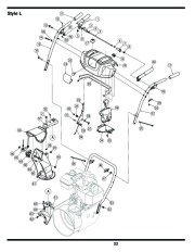 MTD White Outdoor L Style Snow Blower Owners Manual page 22