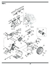 MTD White Outdoor L Style Snow Blower Owners Manual page 24