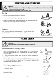 Husqvarna 316 Electric Chainsaw Owners Manual page 17