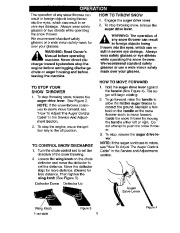 Craftsman 536.885212 Craftsman 21-Inch Snow Thrower Owners Manual page 9