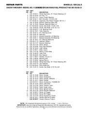 Husqvarna 1130SBE OV Snow Blower Owners Manual, 2006,2007,2008,2009 page 31