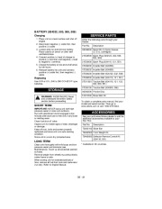 Ariens Sno Thro 924118 21 22 32 05 06 08 51 Snow Blower Owners Manual page 28