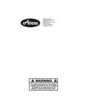 Ariens Sno Thro 924118 21 22 32 05 06 08 51 Snow Blower Owners Manual page 32