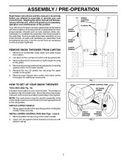 Husqvarna 927SBEXP Snow Blower Owners Manual, 2005,2006 page 5