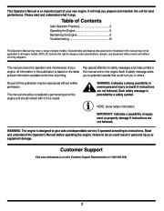 MTD 179cc 208cc Horizontal Shaft OHV Snow Blower Owners Manual page 2