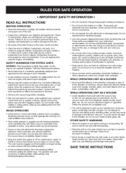 MTD BV3100 2 Cycle Mulching Blower Vacuum Owners Manual page 3