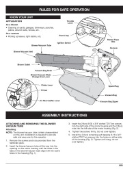 MTD BV3100 2 Cycle Mulching Blower Vacuum Owners Manual page 5