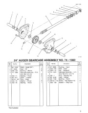 Toro 38543, 38555 Toro 824 Power Shift Snowthrower Parts Catalog, 1995 page 3