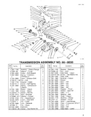 Toro 38543, 38555 Toro 824 Power Shift Snowthrower Parts Catalog, 1995 page 5