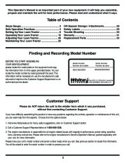 MTD White Outdoor 606 Transmatic Tractor Lawn Mower Owners Manual page 2