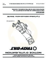 MTD Troy-Bilt 900 Series 21 Inch Self Propelled Lawn Mower Owners Manual page 44