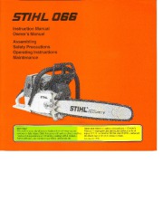 STIHL 066 Chainsaw Owners Manual page 1