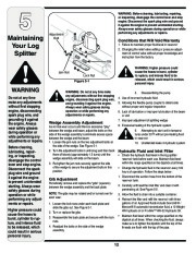 MTD 500 Series Log Splitter Lawn Mower Owners Manual page 12