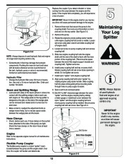 MTD 500 Series Log Splitter Lawn Mower Owners Manual page 13