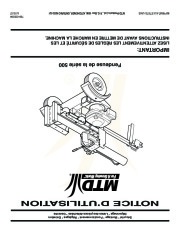 MTD 500 Series Log Splitter Lawn Mower Owners Manual page 36