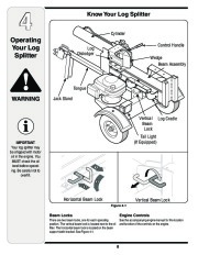 MTD 500 Series Log Splitter Lawn Mower Owners Manual page 8