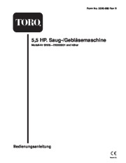 Toro 62925 5.5 hp Lawn Vacuum Laden Anleitung, 2002 page 1
