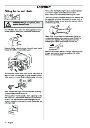 Husqvarna 334T 338XPT Chainsaw Owners Manual, 2008,2009 page 16