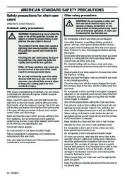 Husqvarna 334T 338XPT Chainsaw Owners Manual, 2008,2009 page 40