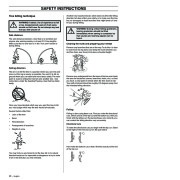 Husqvarna 3120XP Chainsaw Owners Manual, 2001,2002,2003,2004 page 20