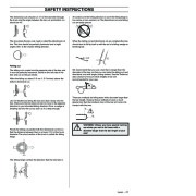 Husqvarna 3120XP Chainsaw Owners Manual, 2001,2002,2003,2004 page 21