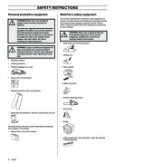 Husqvarna 3120XP Chainsaw Owners Manual, 2001,2002,2003,2004 page 4