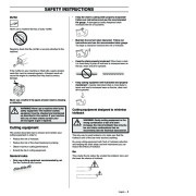 Husqvarna 3120XP Chainsaw Owners Manual, 2001,2002,2003,2004 page 9