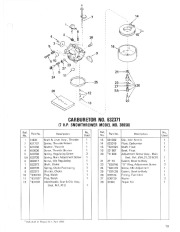 Toro 38040, 38050 and 38080 Toro 524 Snowthrower Parts Catalog, 1987 page 19