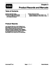 Toro 92784SL Rev E Service Manual Greensmaster 3100 3050 Preface Publications Service page 9