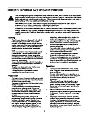 MTD Cub Cadet 826 SWE 1130 SWE Snow Blower Owners Manual page 3