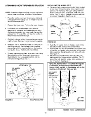 Craftsman 486.248391 Craftsman 42-inch 2 stage Snow Thrower Tractor Attachment Owners Manual page 15