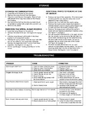 Craftsman 486.248391 Craftsman 42-inch 2 stage Snow Thrower Tractor Attachment Owners Manual page 21