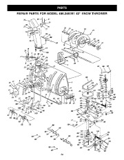 Craftsman 486.248391 Craftsman 42-inch 2 stage Snow Thrower Tractor Attachment Owners Manual page 22