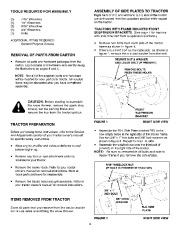 Craftsman 486.248391 Craftsman 42-inch 2 stage Snow Thrower Tractor Attachment Owners Manual page 6