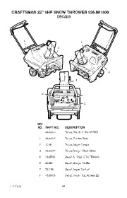 Craftsman 536.881500 Craftsman 22-Inch Snow Thrower Owners Manual page 41